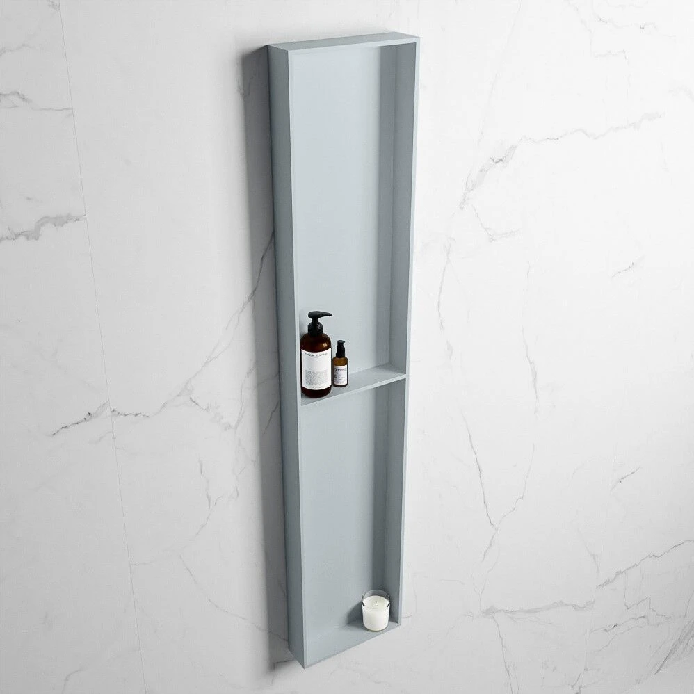 Mondiaz Easy Nis 90x30x8cm 2 Vakken Clay 4 Mondiaz Easy Nis 90x30x8cm 2 Vakken Clay - Afbeelding 2