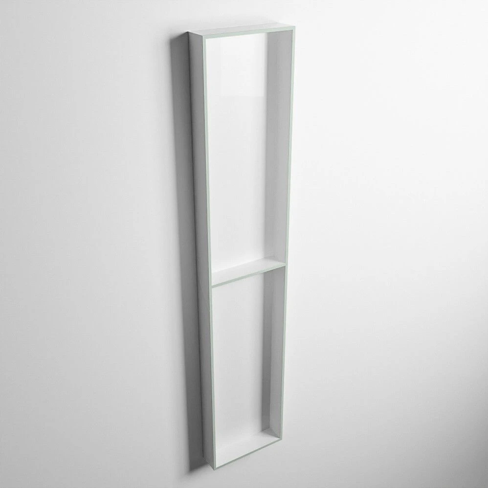 Mondiaz Easy Nis 90x30x8cm 2 Vakken Greey/talc 4 Mondiaz Easy Nis 90x30x8cm 2 Vakken Greey/talc - Afbeelding 3