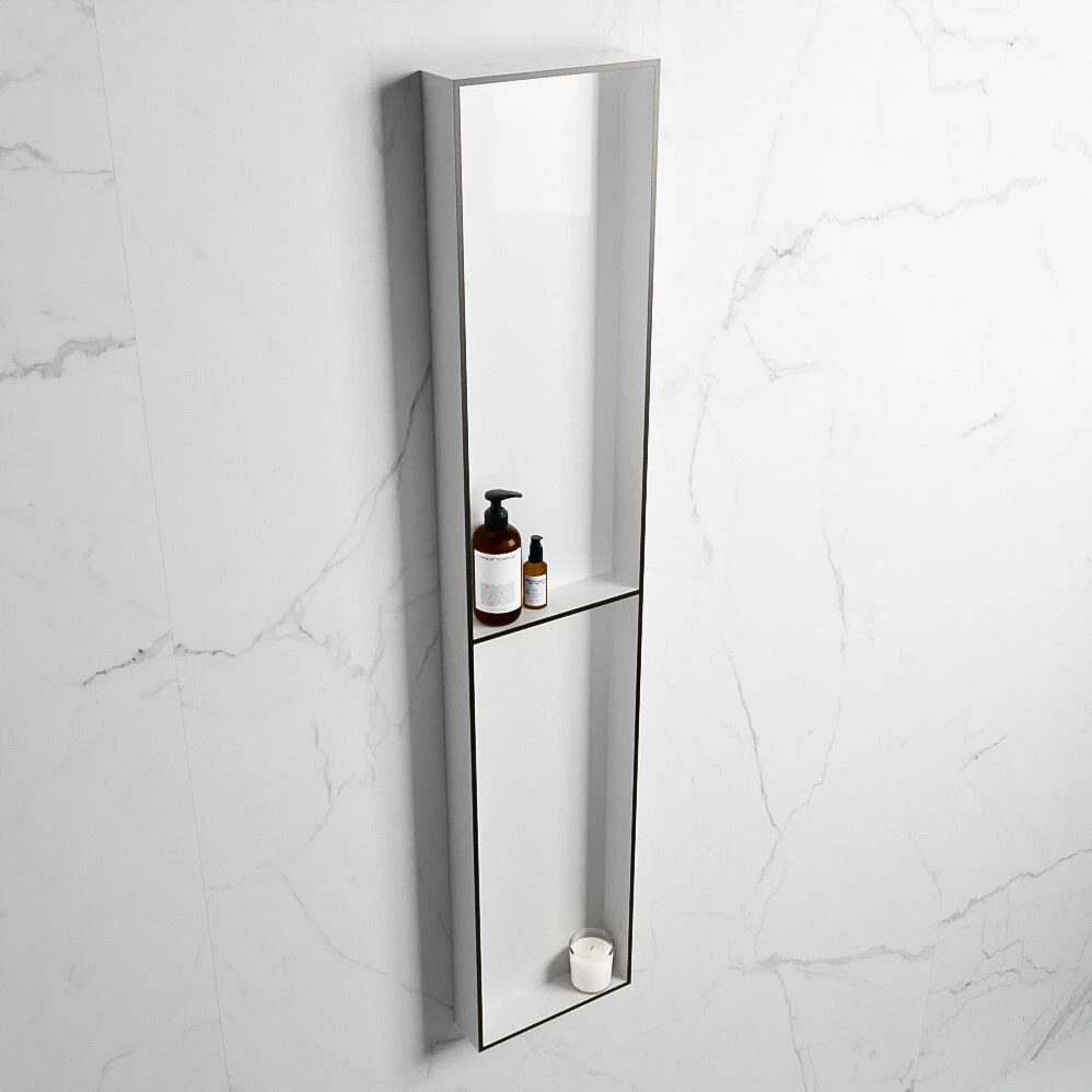 Mondiaz Easy Nis 90x30x8cm 2 Vakken Urban/talc 4 Mondiaz Easy Nis 90x30x8cm 2 Vakken Urban/talc - Afbeelding 2