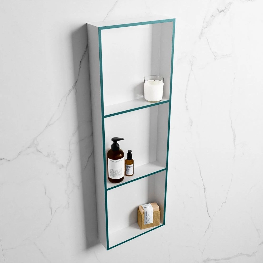 Mondiaz Easy Nis 90x30x8cm 3 Vakken Smag/talc 4 Mondiaz Easy Nis 90x30x8cm 3 Vakken Smag/talc - Afbeelding 2