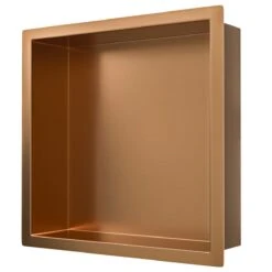 Mueller Cobre Inbouwnis 30x30x10cm Geborsteld Brons Koper -hotbath winkel mueller cobre inbouwnis 30x30x10cm geborsteld brons koper sk59327 1