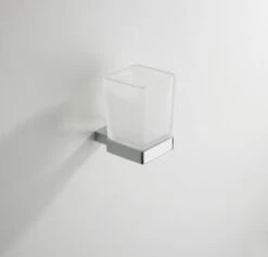 Mueller Cube Glashouder Met Glas Chroom