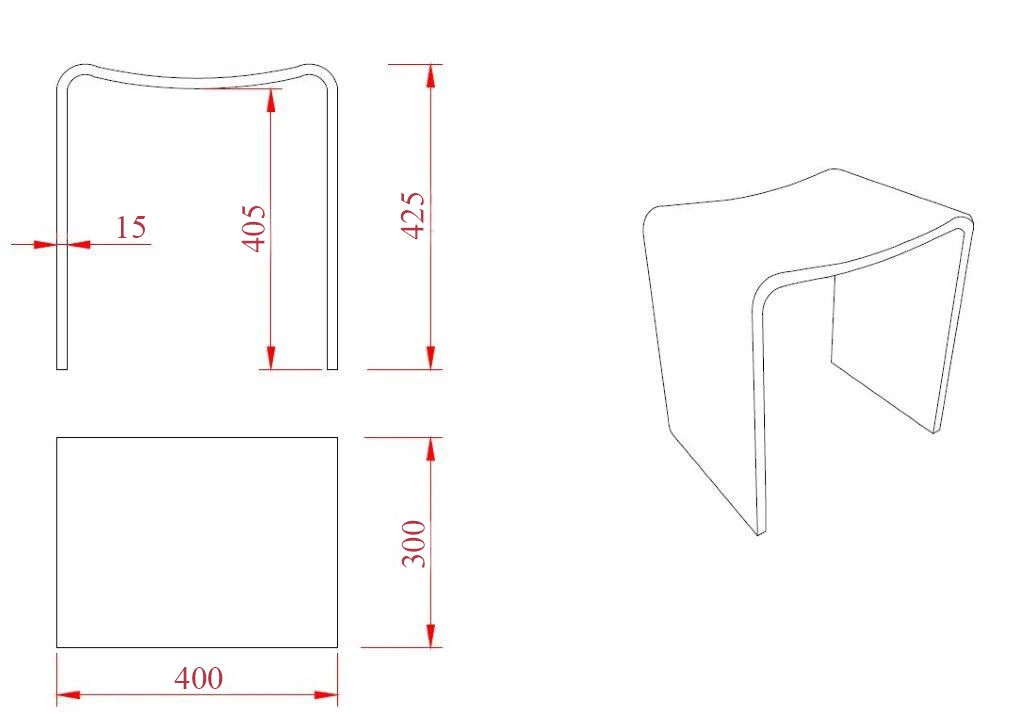Mueller Douchekruk Solid Surface Mat Wit 5 Mueller Douchekruk Solid Surface Mat Wit - Afbeelding 3