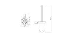 Alternative view of Mueller Ferro Toiletborstelhouder Verouderd Ijzer