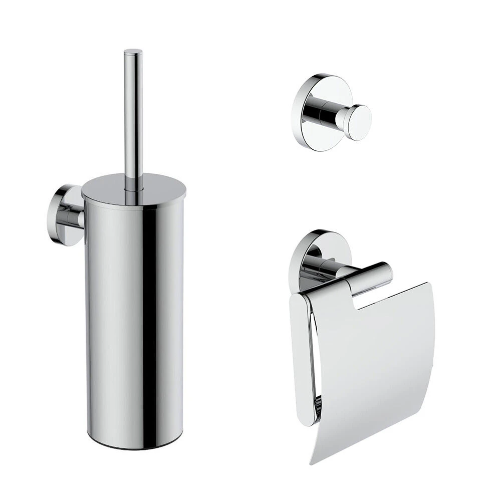 Mueller Hilton Toiletaccessoiresset Chroom 3 Mueller Hilton Toiletaccessoiresset Chroom