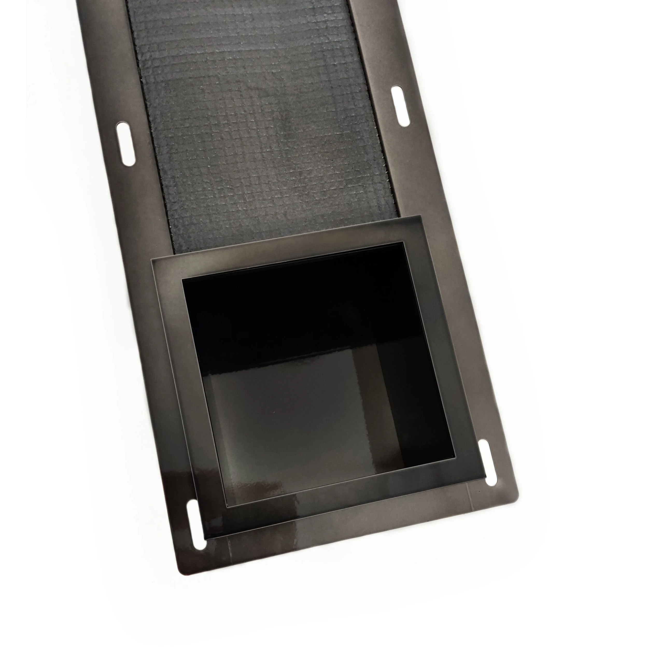 Mueller Zwart Chromen Inbouw Reserve Rolhouder Rvs 4 Mueller Zwart Chromen Inbouw Reserve Rolhouder Rvs - Afbeelding 2