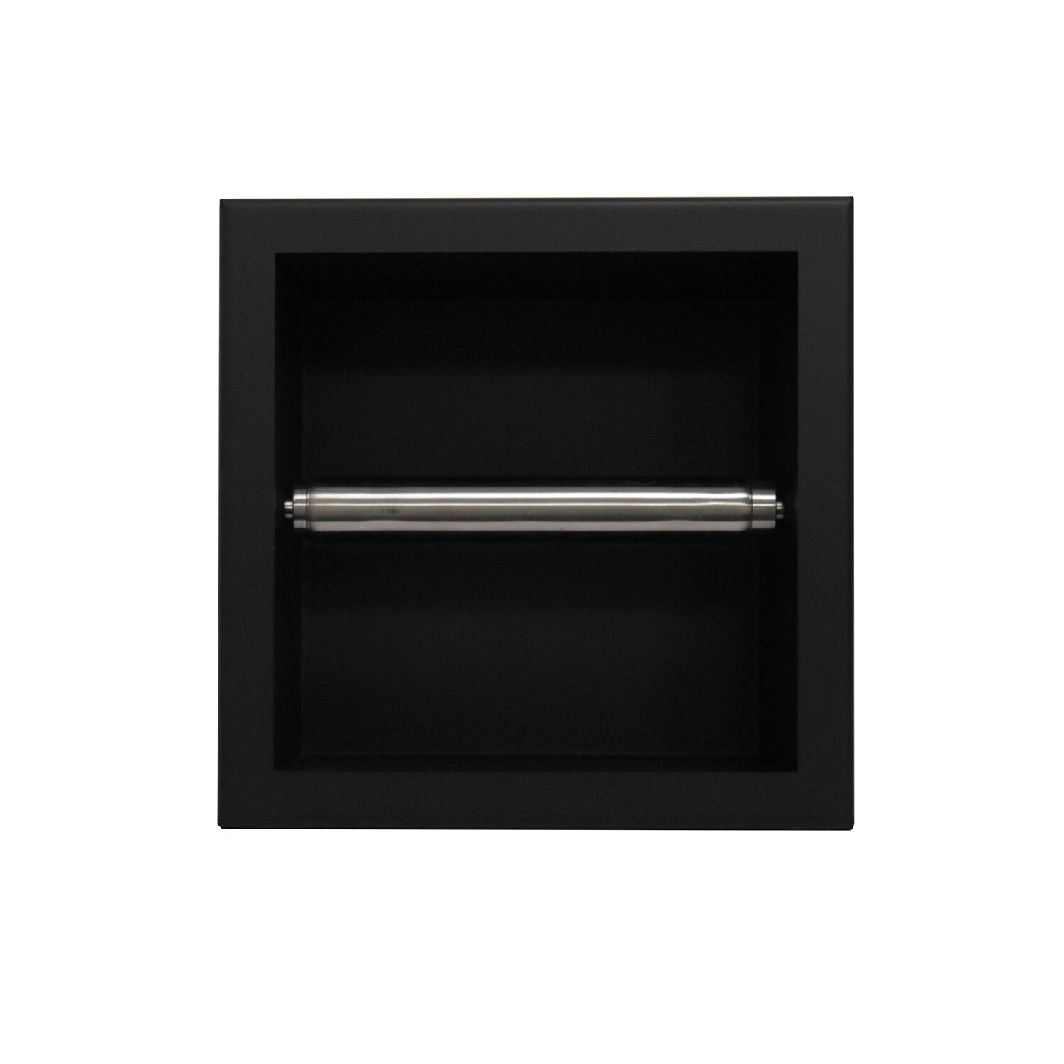 Mueller Mat Zwarte Inbouw Toiletrolhouder RVS 4 Mueller Mat Zwarte Inbouw Toiletrolhouder RVS - Afbeelding 2