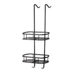 Mueller Style Doucherek 2 Laags 80cm Mat Zwart
