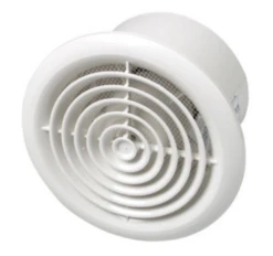 Plieger Ventilator Circle 98m³ Ø100mm Wit