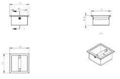 Mueller Inbouw Toiletrolhouder RVS 11 Mueller Inbouw Toiletrolhouder RVS -hotbath winkel rvs inbouw tt