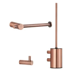 Saniclear Academy Toiletaccessoiresset 3-delig Geborsteld Koper