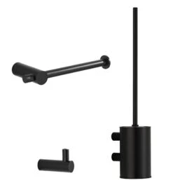 Saniclear Academy Toiletaccessoiresset 3-delig Zwart Mat