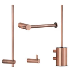 Saniclear Academy Toiletaccessoiresset Geborsteld Koper