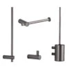 Saniclear Academy Toiletaccessoiresset Verouderd Ijzer - Gunmetal -hotbath winkel saniclear academy toiletaccessoiresset verouderd ijzer gunmetal sk38358