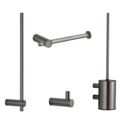 Saniclear Academy Toiletaccessoiresset Verouderd Ijzer - Gunmetal