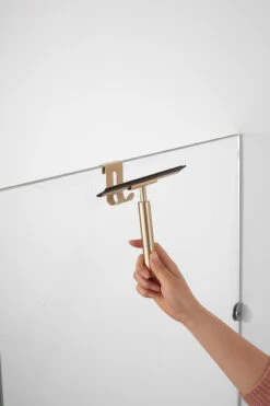 Alternative view of Saniclear Brass Badkamer Raam Wisser 25cm Geborsteld Messing Mat Goud