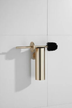 Saniclear Brass Geborsteld Messing / Goud Toilet Accessoire Set Incl Toiletborstel, Rolhouder En Haak -hotbath winkel saniclear brass geborsteld messing goud toilet accessoire set incl toiletborstel rolhouder en haak sk28489 3