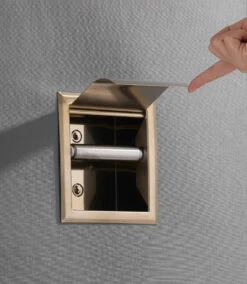Saniclear Brass Inbouw Toiletrol Houder Met Klep Geborsteld Messing - Mat Goud 16 Saniclear Brass Inbouw Toiletrol Houder Met Klep Geborsteld Messing - Mat Goud -hotbath winkel saniclear brass inbouw toiletrol houder met klep geborsteld messing mat goud sk28387 7