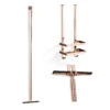 Saniclear Copper Douche Accessoiresset Met Wissers En Shampoohouder Geborsteld Koper -hotbath winkel saniclear copper douche accessoiresset met wissers en shampoohouder geborsteld koper sk39593 1