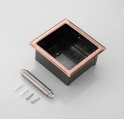 Saniclear Copper Inbouw Toiletrol Houder Zonder Klep Geborsteld Koper -hotbath winkel saniclear copper inbouw toiletrol houder zonder klep geborsteld koper sk28384 7