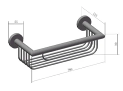Saniclear Exclusive Badrek / Doucherek 30cm RVS Look 16 Saniclear Exclusive Badrek / Doucherek 30cm RVS Look -hotbath winkel saniclear exclusive badrek doucherek 25cm rvs sk21980