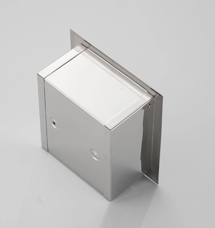 Saniclear Exclusive Inbouw Toiletrol Houder Met Klep Rvs 8 Saniclear Exclusive Inbouw Toiletrol Houder Met Klep Rvs - Afbeelding 6