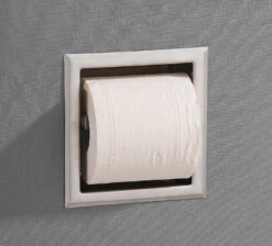 Saniclear Exclusive Inbouw Toiletrol Houder Zonder Klep Rvs