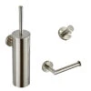 Saniclear Exclusive RVS Toilet Accessoire Set Incl Toiletborstel, Rolhouder En Haak -hotbath winkel saniclear exclusive rvs toilet accessoire set incl toiletborstel rolhouder en haak sk23094