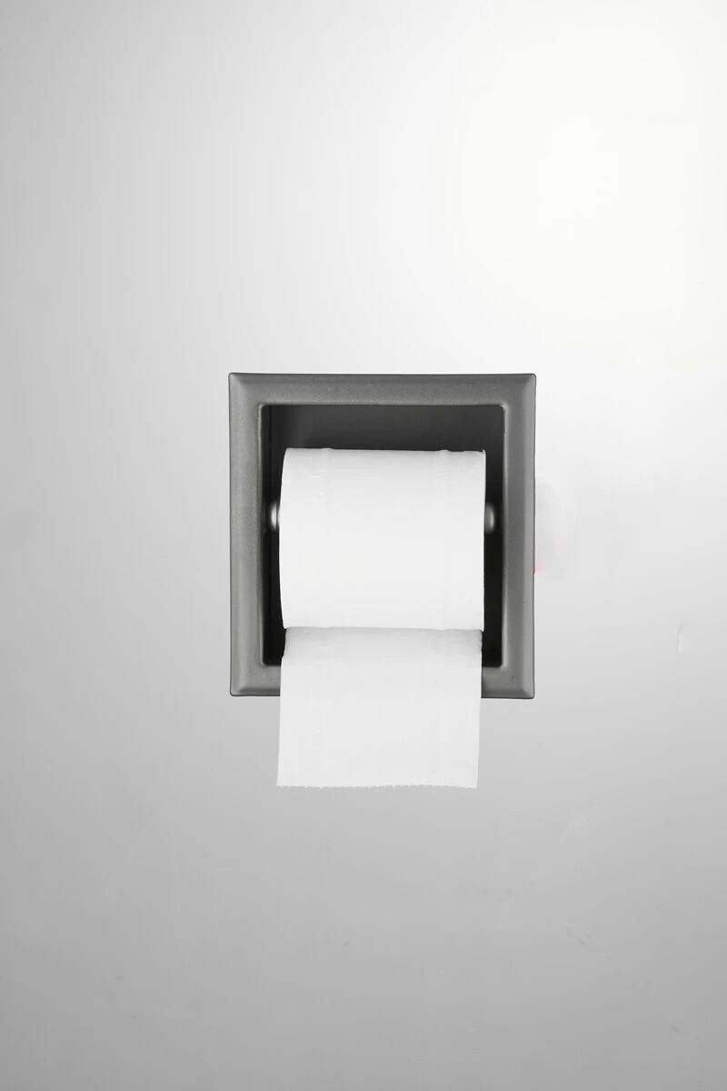 Saniclear Iron Inbouw Toiletrolhouder Zonder Klep Gunmetal - Verouderd Ijzer 5 Saniclear Iron Inbouw Toiletrolhouder Zonder Klep Gunmetal - Verouderd Ijzer - Afbeelding 3