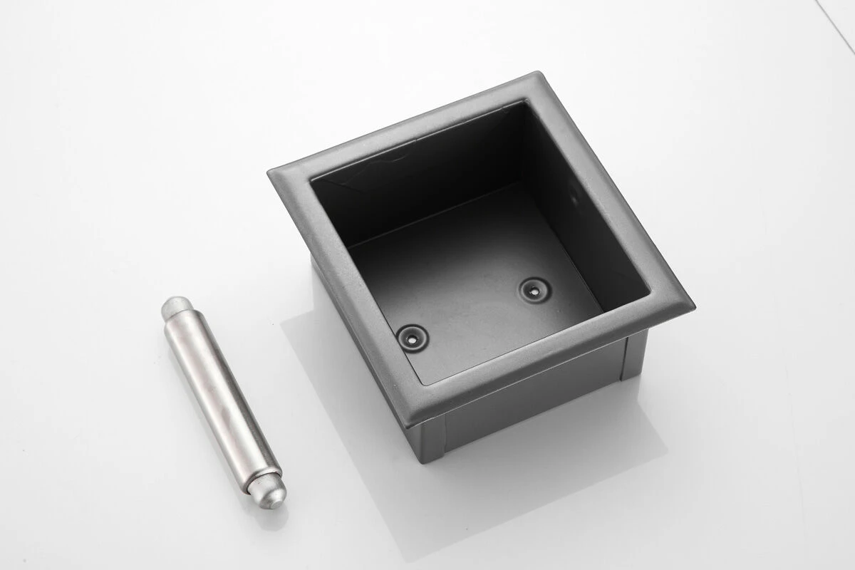 Saniclear Iron Inbouw Toiletrolhouder Zonder Klep Gunmetal - Verouderd Ijzer 7 Saniclear Iron Inbouw Toiletrolhouder Zonder Klep Gunmetal - Verouderd Ijzer - Afbeelding 5