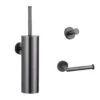 Saniclear Iron Toilet Accessoire Set Incl Toiletborstel, Rolhouder En Haak Verouderd Ijzer - Gunmetal 1 Saniclear Iron Toilet Accessoire Set Incl Toiletborstel, Rolhouder En Haak Verouderd Ijzer - Gunmetal -hotbath winkel saniclear iron toilet accessoire set incl toiletborstel rolhouder en haak verouderd ijzer gunmetal sk27343 1