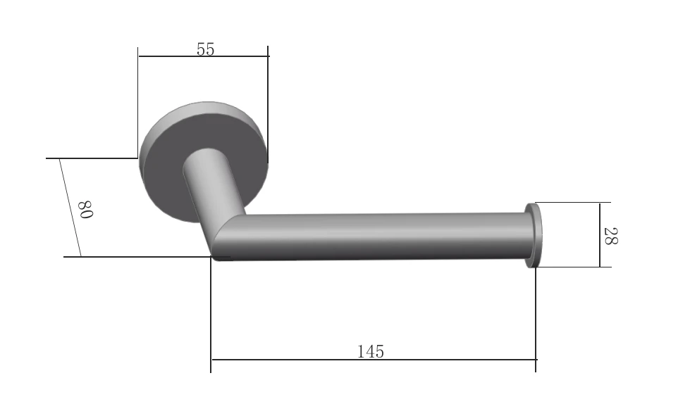 Saniclear Iron Toilet Accessoire Set Incl Toiletborstel, Rolhouder En Haak Verouderd Ijzer - Gunmetal 5 Saniclear Iron Toilet Accessoire Set Incl Toiletborstel, Rolhouder En Haak Verouderd Ijzer - Gunmetal - Afbeelding 3