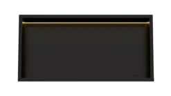 Saniclear Lucio Inbouwnis Met LED Verlichting 60x30cm Mat Zwart -hotbath winkel saniclear lucio inbouwnis met led verlichting 60x30cm mat zwart sk39537 1