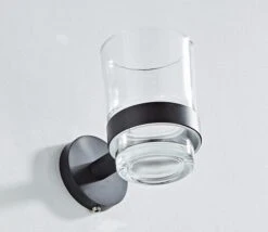 Saniclear Nero Glashouder Mat Zwart -hotbath winkel saniclear nero glashouder mat zwart sk21997 2