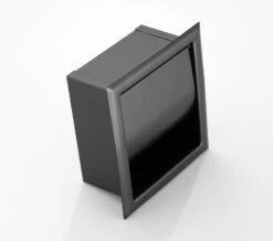 Saniclear Nero Inbouw Toiletrol Houder Met Klep Mat Zwart -hotbath winkel saniclear nero inbouw toiletrol houder met klep mat zwart sk28383 4