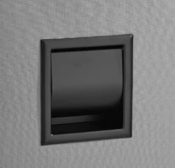 Saniclear Nero Inbouw Toiletrol Houder Met Klep Mat Zwart -hotbath winkel saniclear nero inbouw toiletrol houder met klep mat zwart sk28383 6