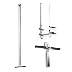 Saniclear Talpa Douche Accessoiresset Met Wissers En Shampoohouder Chroom