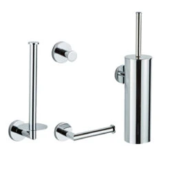 Saniclear Talpa Toilet Accessoiresset 4-delig Chroom