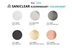 Saniclear Iron Douche Accessoiresset Met Wissers En Shampoohouder Verouderd Ijzer - Gunmetal -hotbath winkel saniclear kleurenkaart 21