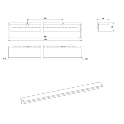 Sapho Abeline Rockstone Plank 100cm Wit -hotbath winkel sapho abeline rockstone plank 100x7 2x10cm wit sk76443