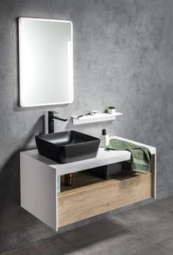 Sapho Abeline Rockstone Plank 50cm Wit Mat -hotbath winkel sapho abeline rockstone plank 50cm wit mat sk76447 1