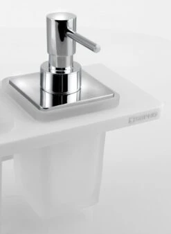 Sapho Abeline Rockstone Plank Met Glas En Chromen Zeepdispenser 80cm Wit 6 Sapho Abeline Rockstone Plank Met Glas En Chromen Zeepdispenser 80cm Wit -hotbath winkel sapho abeline rockstone plank met 1 glas en 1 zeepdispenser 80x7 2x10cm wit mat en chroom sk76458 2