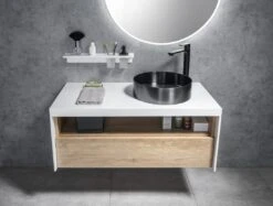 Sapho Abeline Rockstone Plank Met Glas En Zwarte Zeepdispenser 50cm Wit 9 Sapho Abeline Rockstone Plank Met Glas En Zwarte Zeepdispenser 50cm Wit -hotbath winkel sapho abeline rockstone plank met glas en zwarte zeepdispenser 50cm wit mat sk76449 1