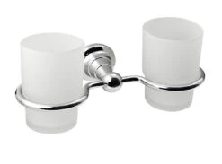 Sapho Diamond Dubbele Glashouder Chroom