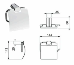 Sapho Flori Toiletrolhouder Met Klep Chroom 7 Sapho Flori Toiletrolhouder Met Klep Chroom -hotbath winkel sapho flori toiletrolhouder met klep chroom sk31119 1