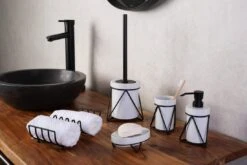 Sapho Mila Tandenborstelhouder Zwart 7 Sapho Mila Tandenborstelhouder Zwart -hotbath winkel sapho mila toiletborstel houder 12x9 5cm zwart sk76430 1