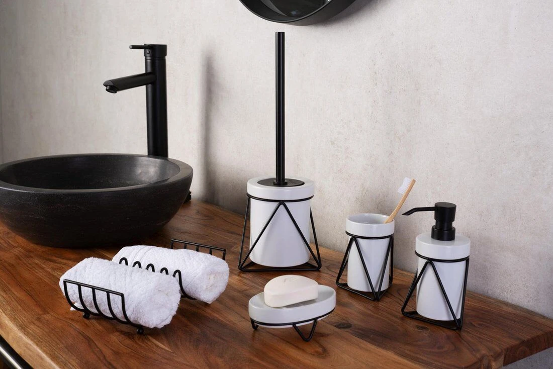 Sapho Mila Tandenborstelhouder Zwart 5 Sapho Mila Tandenborstelhouder Zwart - Afbeelding 3