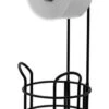 Sapho Mila Toiletrolhouder 18x59cm Zwart -hotbath winkel sapho mila toiletrolhouder 18x59cm zwart sk76429 2