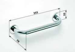 Sapho X-Round Badgreep 35cm Chroom -hotbath winkel sapho x round badgreep 35cm chroom sk30927