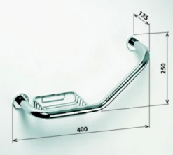 Sapho X-Round Gebogen Badgreep Met Zeephouder Chroom 5 Sapho X-Round Gebogen Badgreep Met Zeephouder Chroom -hotbath winkel sapho x round gebogen badgreep met zeephouder chroom sk30991